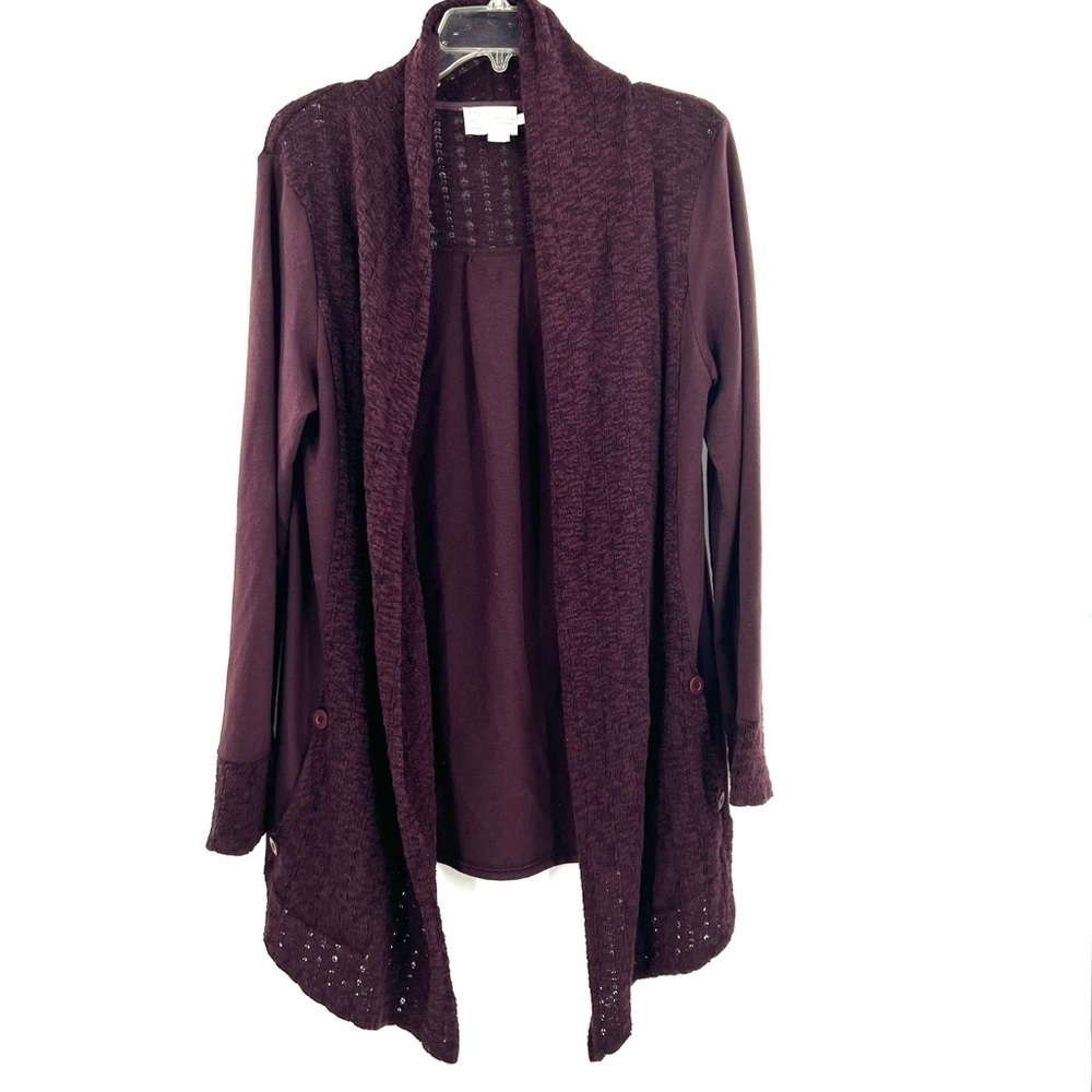 Anthropologie Saturday Sunday purple cardigan sweater long sleeve